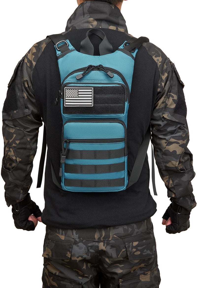 ATBP Insulated Water Hydration Pack Bag with 3L TPU Bladder Tactical Molle Hydration Backpack for Hiking Cycling Running - Image 5